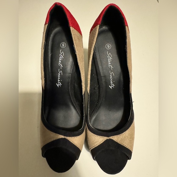 (Sold) Street Society Color Block 5.9 Inch High Heels Size 9 Only One Left!! - Picture 5 of 5